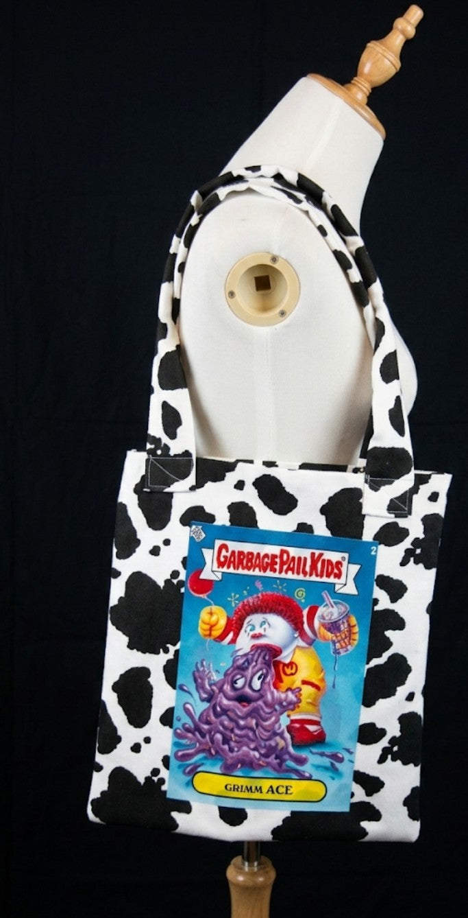 Cow print tote bag