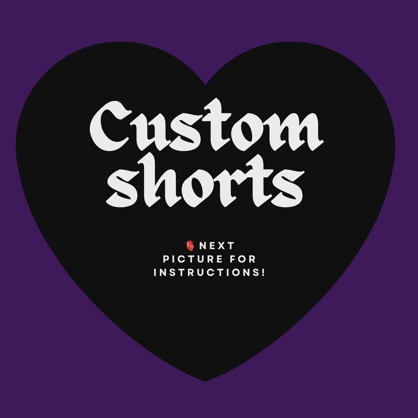 Custom shorts - men's cut