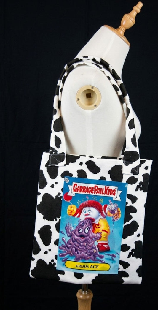 Cow print tote bag